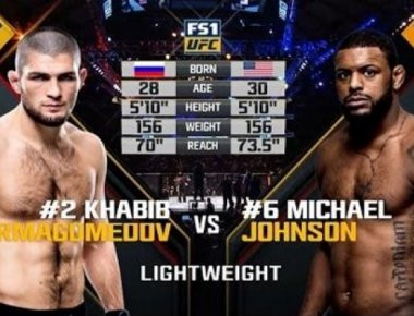 Khabib Nurmagomedov εναντίον Michael Johnson! (full fight βίντεο)